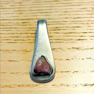 Tourmaline sterling pendant